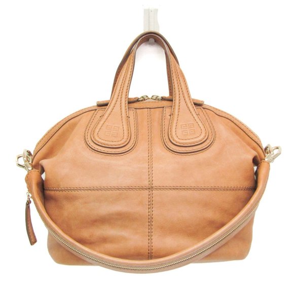 GIVENCHY Brown Leather Shoulder Bag - Picture 1 of 15